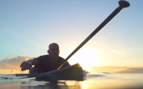 Facing Waves In Tahiti With BIC SUP