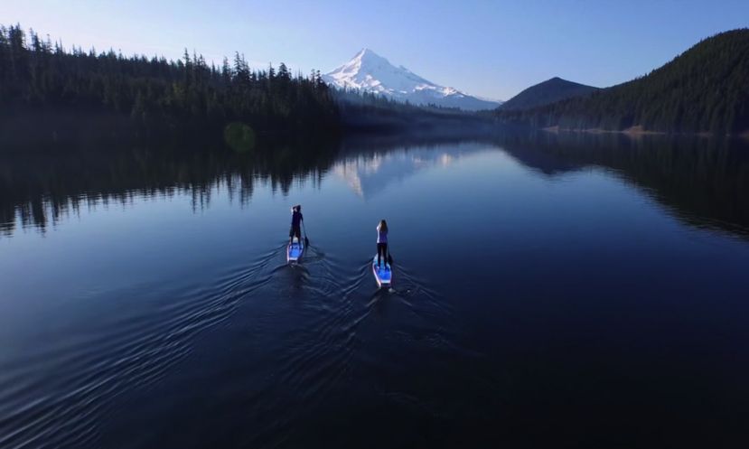 Perfect conditions at Lost Lake in Oregon.