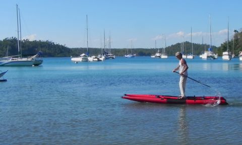 The Kayacat can be used as a SUP, kayak, sailing boat and more! 